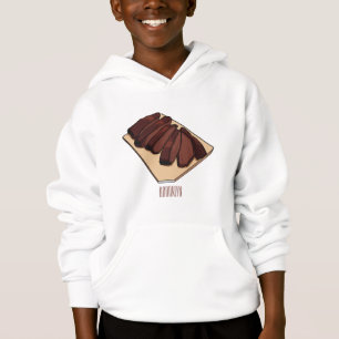 Cartoon für Rindenbrust Hoodie