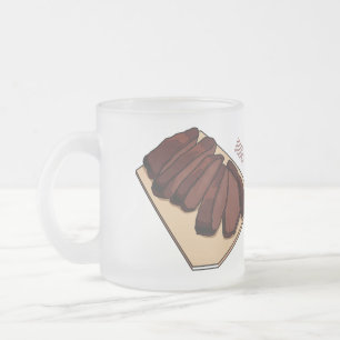 Cartoon für Rindenbrust Mattglastasse