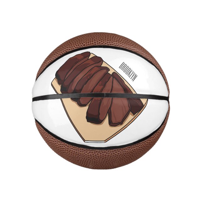 Cartoon für Rindenbrust Mini Basketball (Vorderseite)