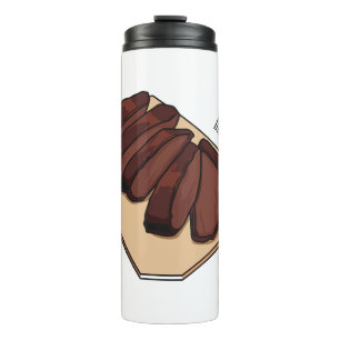 Cartoon für Rindenbrust Thermosbecher