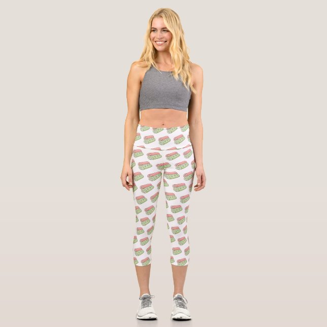 Cartoon für Rollen/Rollen Capri Leggings (Vorderseite)