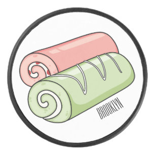 Cartoon für Rollen/Rollen Eishockey Puck