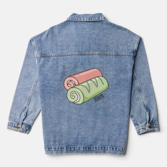 Cartoon für Rollen/Rollen Jeansjacke (Rückseite)