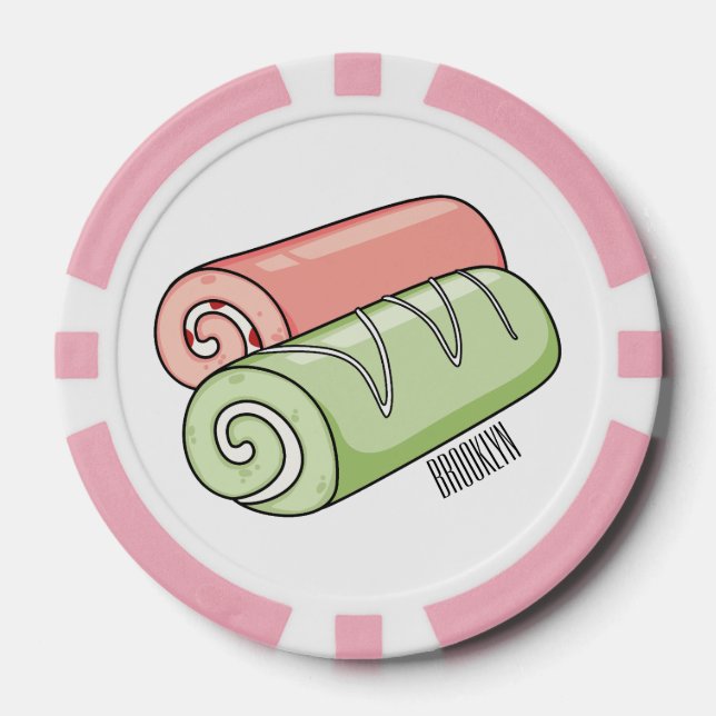 Cartoon für Rollen/Rollen Pokerchips (Vorderseite)