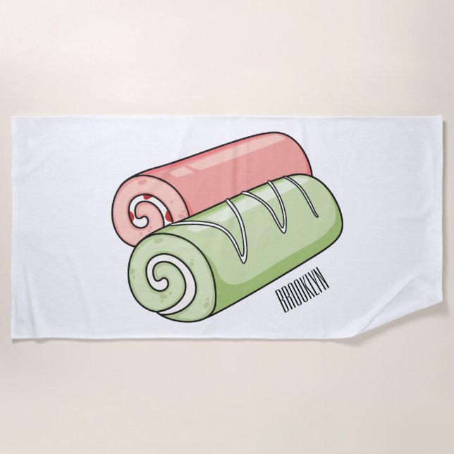 Cartoon für Rollen/Rollen Strandtuch (Vorderseite)