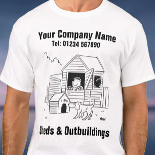 Cartoon für Schuhe und Außengebäude T-Shirt