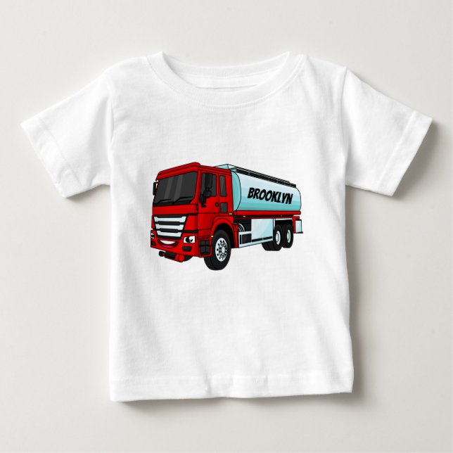 Cartoon für Tankwagen Baby T-shirt (Vorderseite)