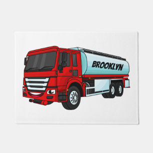 Cartoon für Tankwagen Fußmatte