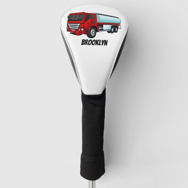 Cartoon für Tankwagen Golf Headcover (Vorderseite)