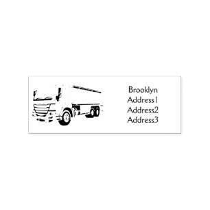 Cartoon für Tankwagen Gummistempel