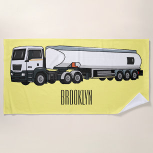 Cartoon für Tankwagen Strandtuch