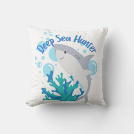 Cartoon für Tiefseejäger Kissen