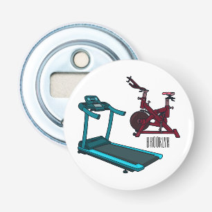 Cartoon für Treadmill und Spinnerbike Flaschenöffner