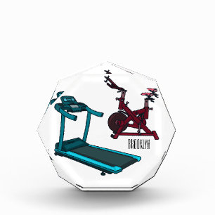Cartoon für Treadmill und Spinnerbike Fotoblock
