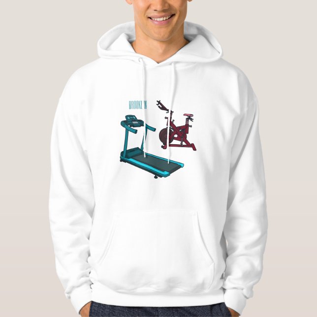Cartoon für Treadmill und Spinnerbike Hoodie (Vorderseite)
