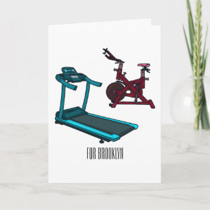 Cartoon für Treadmill und Spinnerbike Karte