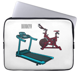 Cartoon für Treadmill und Spinnerbike Laptopschutzhülle