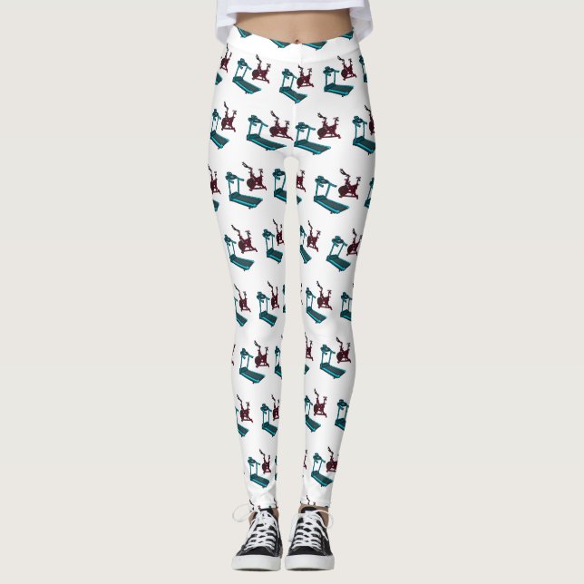 Cartoon für Treadmill und Spinnerbike Leggings (Vorderseite)