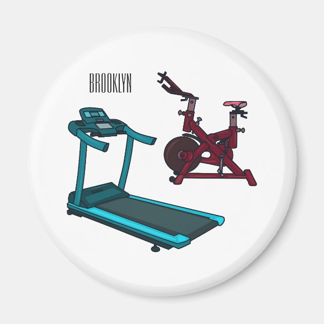 Cartoon für Treadmill und Spinnerbike Magnet (Vorne)