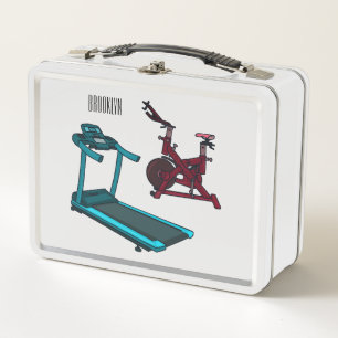 Cartoon für Treadmill und Spinnerbike Metall Brotdose