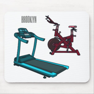 Cartoon für Treadmill und Spinnerbike Mousepad