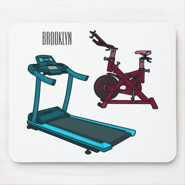 Cartoon für Treadmill und Spinnerbike Mousepad (Vorne)