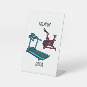 Cartoon für Treadmill und Spinnerbike Sockelschild