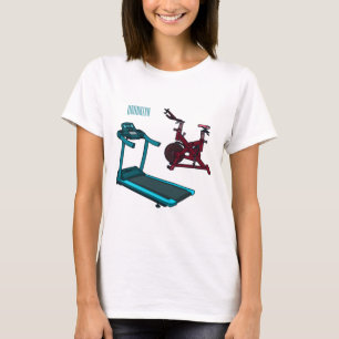 Cartoon für Treadmill und Spinnerbike T-Shirt