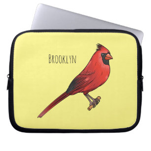 Cartoon für Vogelarten im nördlichen Kardinal Laptopschutzhülle
