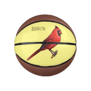 Cartoon für Vogelarten im nördlichen Kardinal Mini Basketball