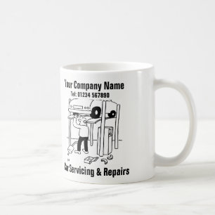 Cartoon für Wartung und Reparatur von Kraftfahrzeu Kaffeetasse