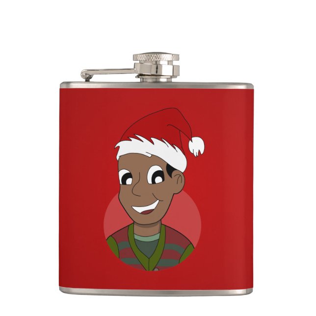Cartoon für Weihnachten Typ Flachmann (Vorderseite)