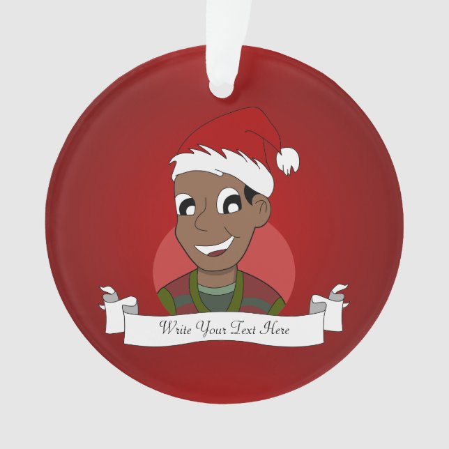 Cartoon für Weihnachten Typ Ornament (Vorderseite)