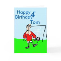 Cartoon-Fußball auf dem Feld mit Zielen hinter