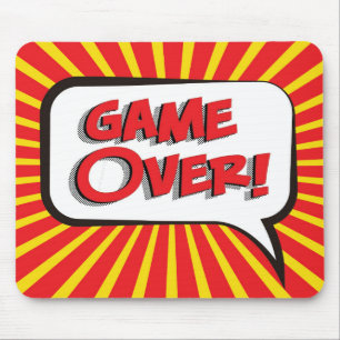 Cartoon GAME OVER Mousepad