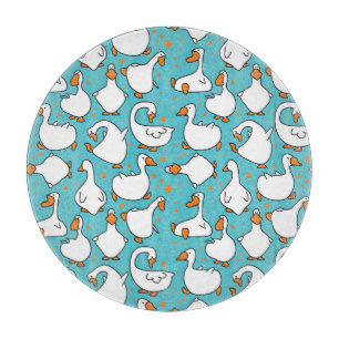 Cartoon Gänse Vintage Illustration Schneidebrett