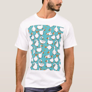 Cartoon Gänse Vintage Illustration T-Shirt