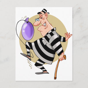 Cartoon-Gefangen-Einladungen Einladung