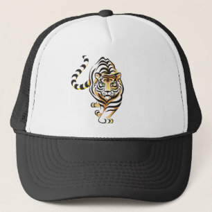 Cartoon-gehender Tiger-Hut Truckerkappe
