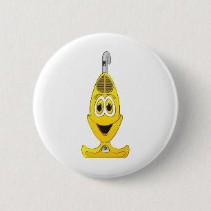 Cartoon gelb button