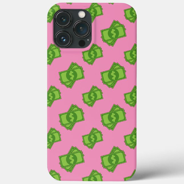 Cartoon-Geld-Dollar-Scheine Case-Mate iPhone Hülle (Rückseite)