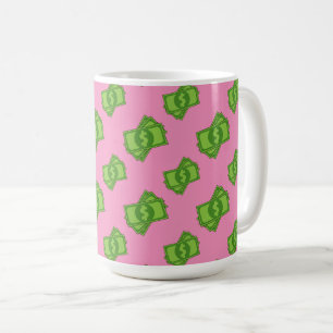 Cartoon-Geld-Dollar-Scheine Kaffeetasse
