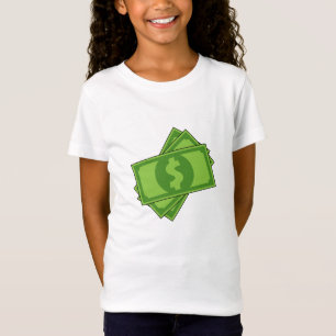 Cartoon-Geld-Dollar-Scheine T-Shirt
