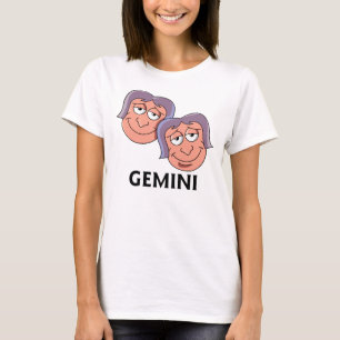 Cartoon Gemini Twins T - Shirt