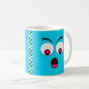 Cartoon-Gesichtsausdruck Kaffeetasse