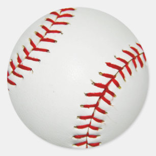 Cartoon gezeichneter amerikanischer Baseball Runder Aufkleber