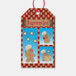 Cartoon Gingerbread Men Bakers Geschenkanhänger