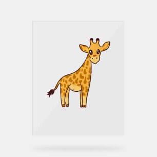 Cartoon Giraffe I Kinder I Kleinkind Giraffe Acrylschild