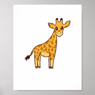 Cartoon Giraffe I Kinder I Kleinkind Giraffe Poster