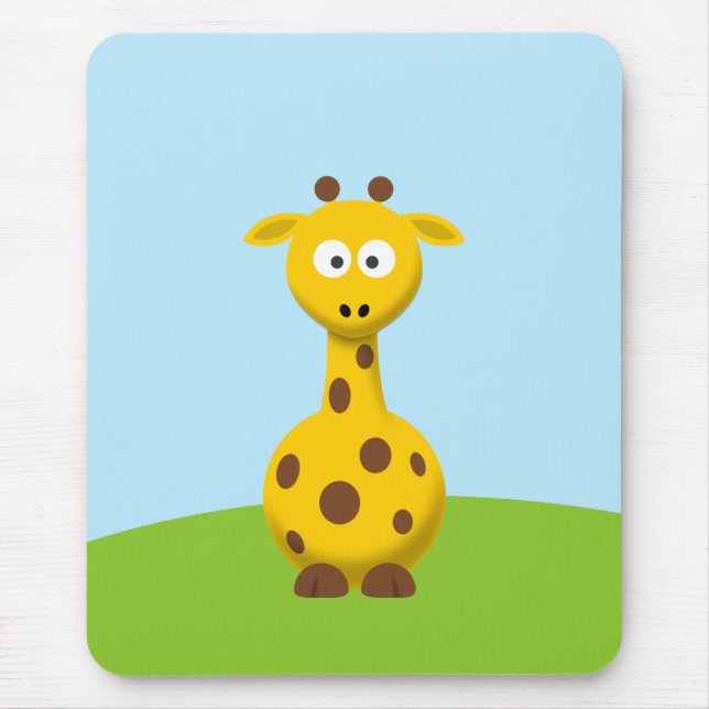 Cartoon Giraffe Mousepad (Vorne)